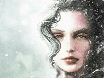 Fantasy Abstract Girl Graphic Wallpaper