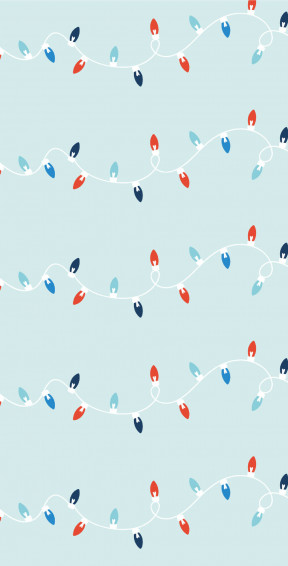 Cute Christmas iPhone Lights Wallpaper