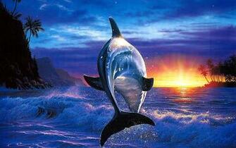 Dolphin Wallpaper Sea Blue Aquarium Beautiful