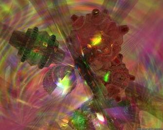 Desktop Wallpaper 3d Background Mechanical Abstraction