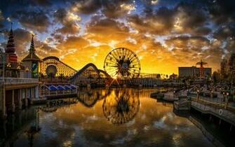 Paradise Pier Sunset California X Close