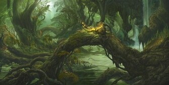 Forest Fantasy Wallpaper Art Creatures