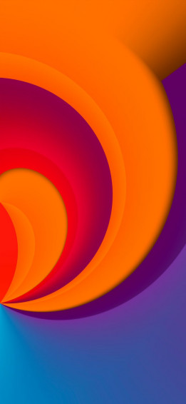 Ios Beta Swoops Of Orange And Pruple By Hk3ton iPhone