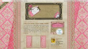 Pretty Pink Damask Dots