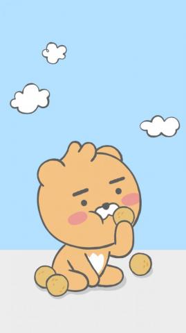 Kakao Friends Little Ryan Wallpaper