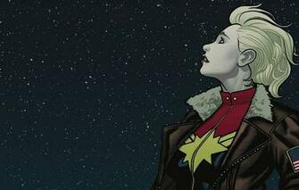 Wallpaper Comic Comics Marvel Carol Danvers Captain