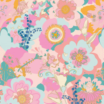 Stupid Cupid Wallpaper In Mint Green Lust Home