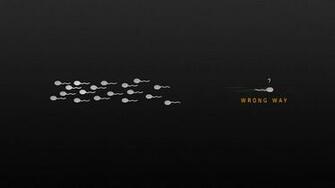 Text Funny Sperm Wallpaper