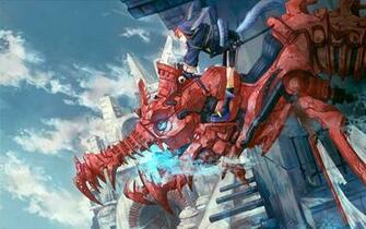 Dragon Mecha Robot Pixiv Anime Girl HD Wallpaper Widescreen