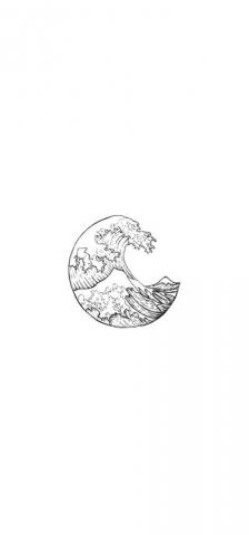 Waves Wallpaper For iPhone Minimalist