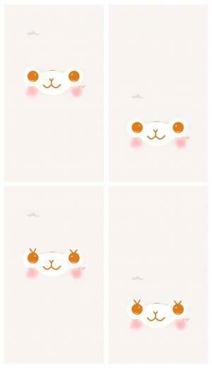 Alpacasso Facial Mobile Wallpaper Macaron White By Jellysfancy On