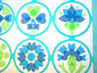 Pretty Turquoise And Green Wallpaper