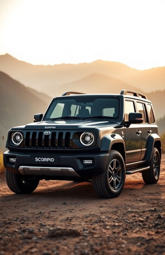 Mahindra Scorpio Black Wallpaper