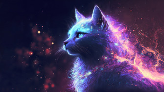 Cat Beautiful Digital Art Wallpaper 4k HD Pc 7780i