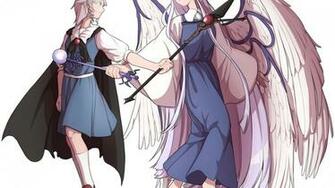 Muse Sariel Angel Touhou White Hair