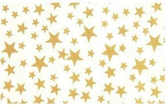 Amazon Gold Stars On White Background Tissue Paper 20in
