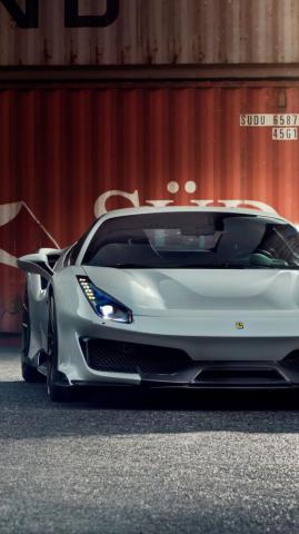Ferrari Pista 4k Ultra HD Mobile Wallpaper