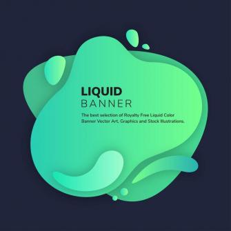 Green Fluid Splotch Background Vectors Clipart