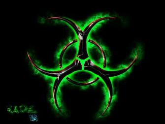 Green Biohazard Clip Art