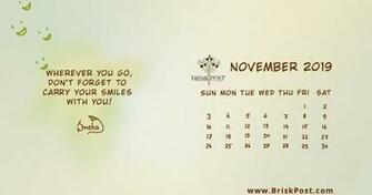 November Calendar
