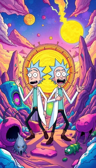 Supreme Rick And Morty Wallpaper