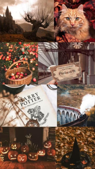 Fall Halloween Collage Outfit Food Ideas Mood Boards