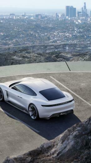 Wallpaper Porsche Taycan Electric Cars Supercar 800v White
