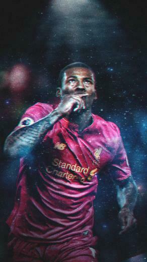Footy Wallpaper On Georginio Wijnaldum iPhone