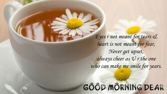 Good Morning Dear Wish Quotes Wallpaper HD