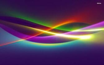Fluorescent Waves Wallpaper