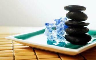 Zen Stone Flower Photography Stock Image Jpg