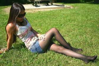 Asian Pantyhose Stocking Tights Nylon Sexy Babe F Wallpaper Background