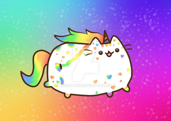 Rainbow Pusheenicorn By Zerofaded