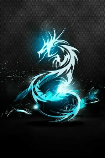 Blue Dragon iPhone HD Wallpaper