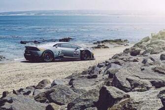 Lamborghini Huracan Lp620 Super Trofeo Race Car Beach Sun Ligth