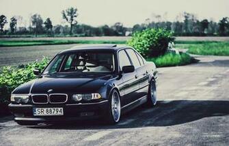 Wallpaper 740ia Bmw Black Bimmer Stance E38 Boomer
