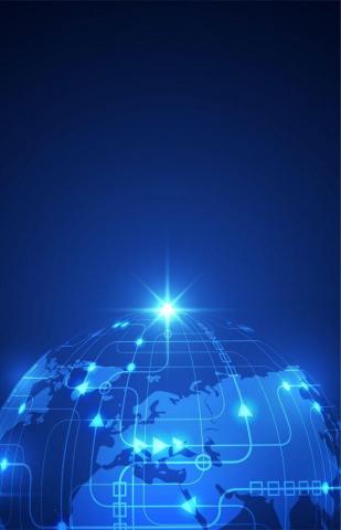 Blue Earth Background Decoration Design