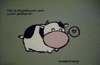 Cute Cow By Invaderzim09