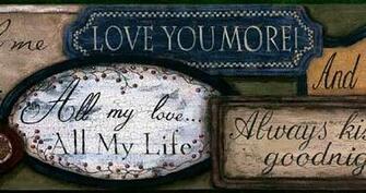 Country Love Sayings Wallpaper Border And Borders Pint