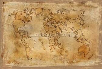 World Map Wallpaper Wall Murals Wallsauce
