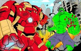 Hulkbuster V Hulk Print X17 The Art Of Justin Prime Online
