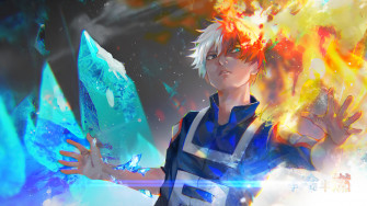 Shoto Todoroki Mha My Hero Academia Bnha Anime 4k Pc