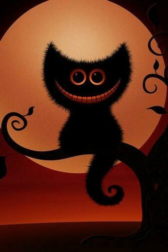 iPhone 4s Halloween Cat Wallpaper For
