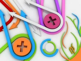 Full HD Wallpaper Abstract Arrows White