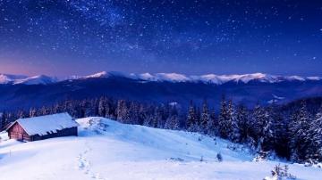 Wallpaper Mountains 5k 4k 8k Night Stars Trees