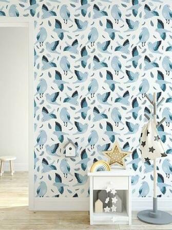 Amazon Removable Kids Wallpaper With Bluebirds Self Adhesive