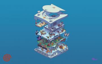 Pierre Roussel S Exploded Game Systems Desktop Wallpaper