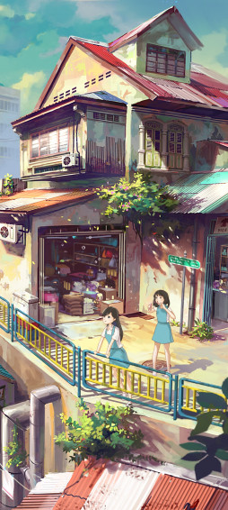 Wallpaper Id Anime Shop Phone