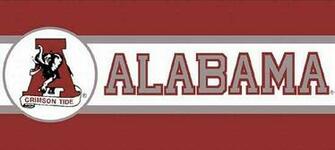 Alabama Crimson Tide Tall Wallpaper Border