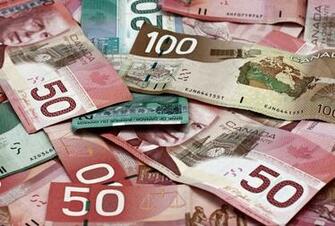 Canadian Money Background